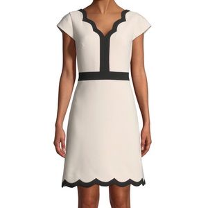 Kate Spade new york scalloped v-neck a-line dress